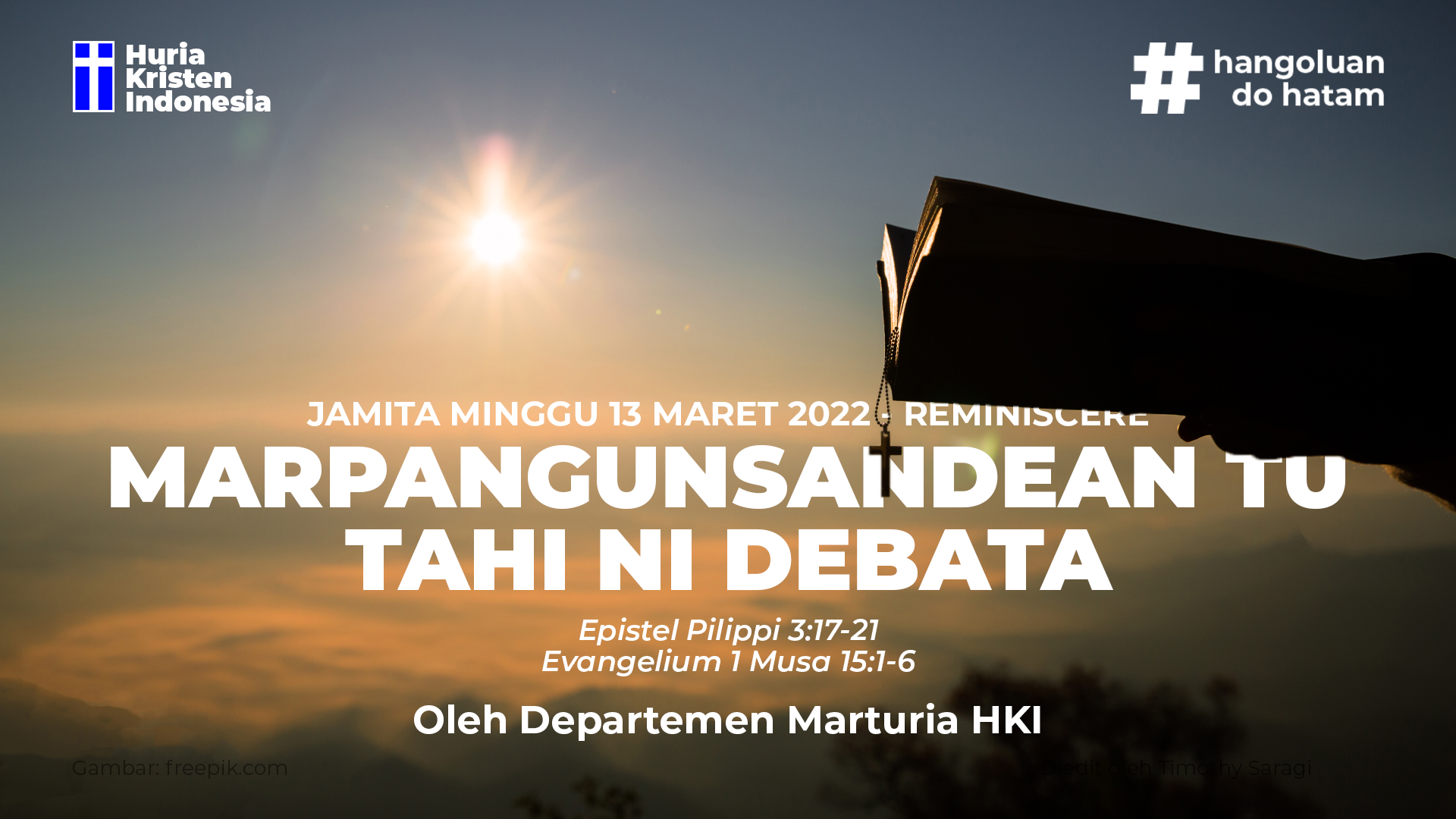 Epistel Minggu, 13 Maret 20222