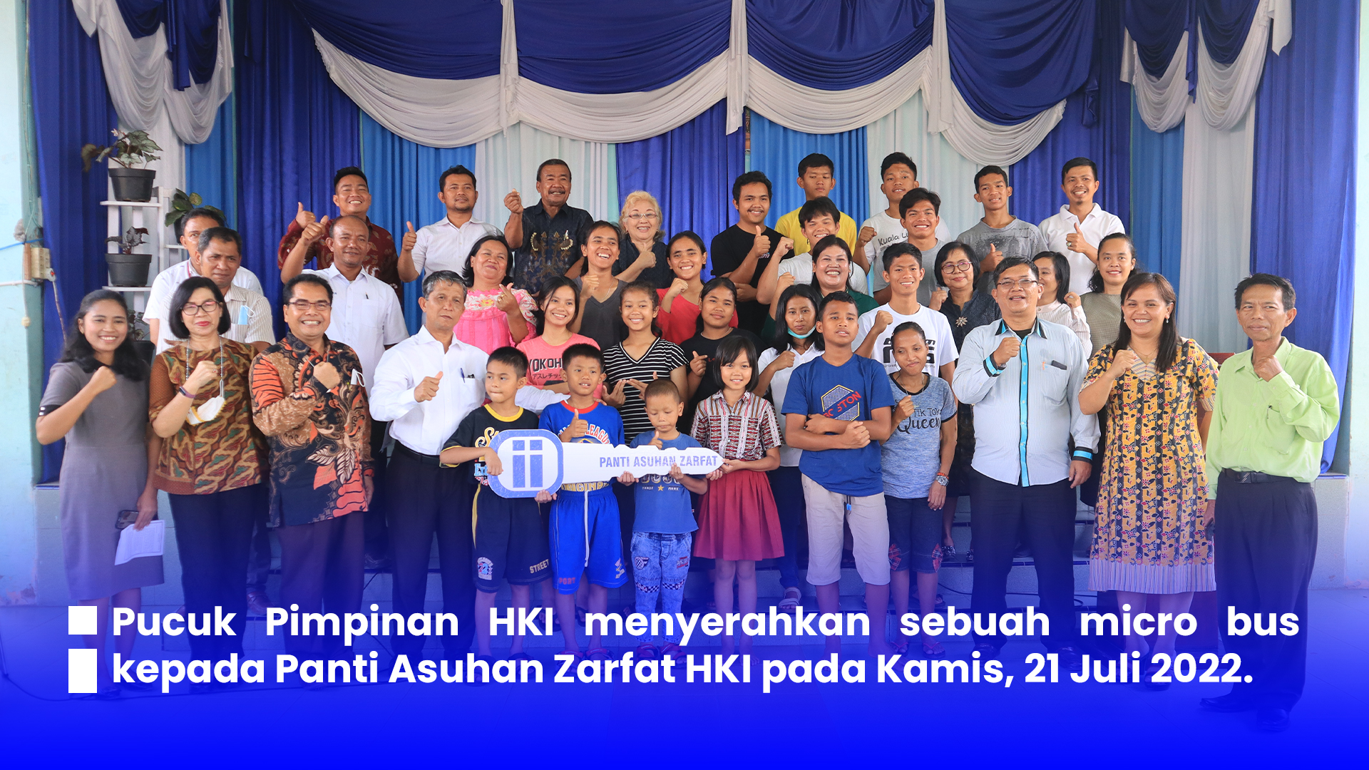Serah Terima Micro Bus Panti Asuhan Zarfat HKI