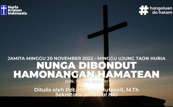 JAMITA MINGGU, 20 NOVEMBER 2022 - NUNGA DIBONDUT HAMONANGAN HAMATEAN