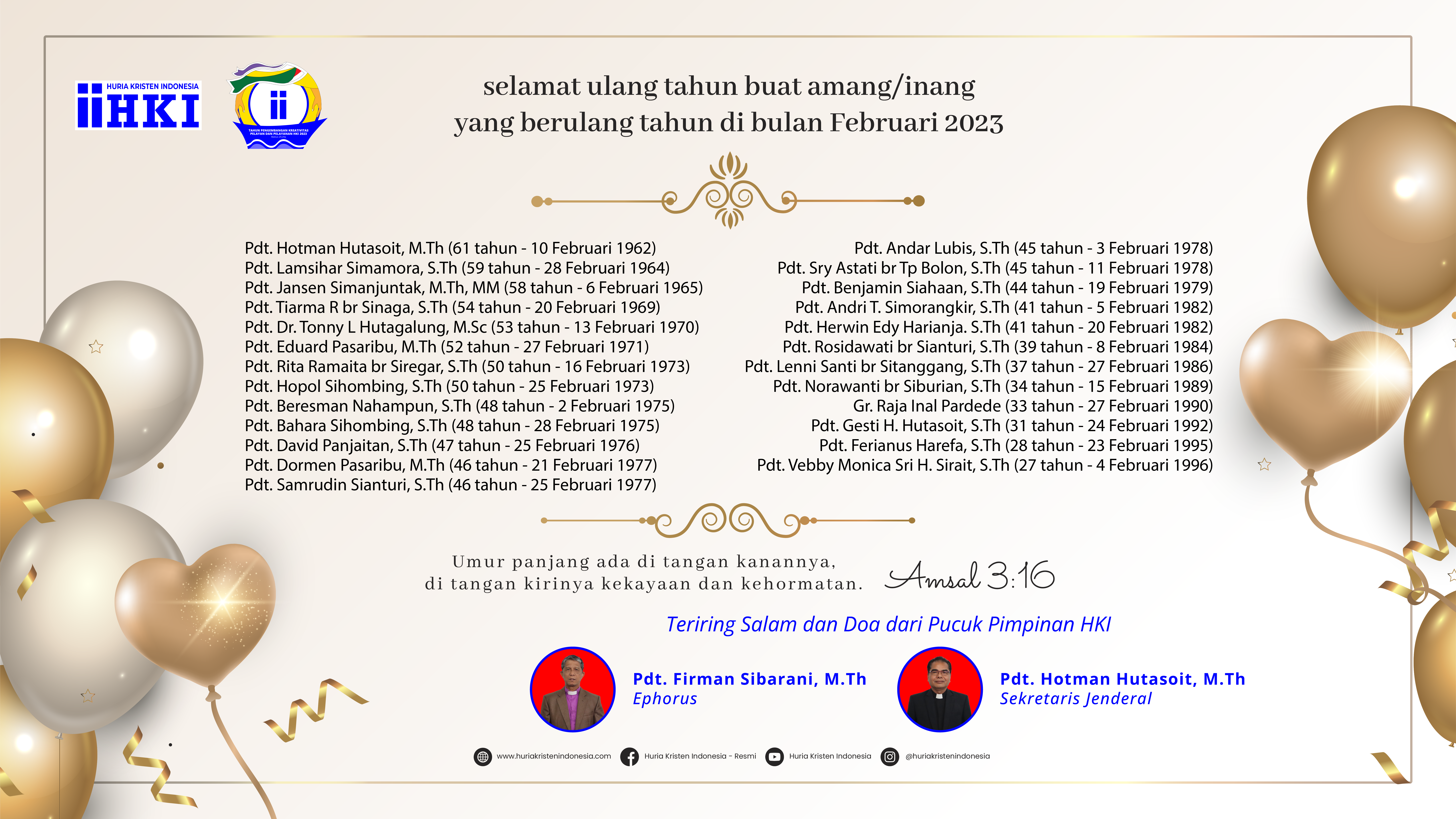 Ucapan Selamat Ulang Tahun Februari 2023
