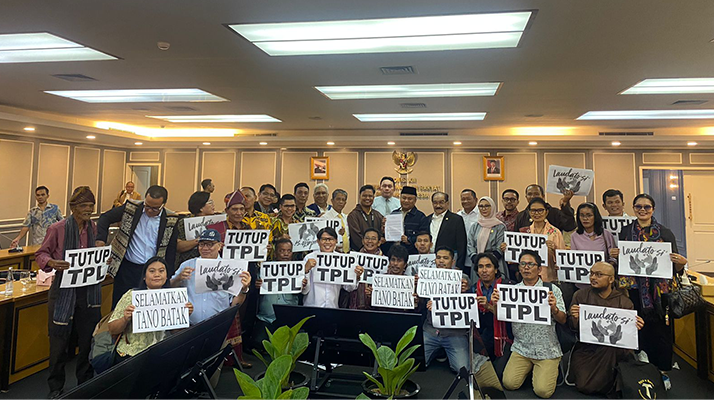 Ephorus HKI menyampaikan tuntutan Tutup TPL dalam RDP Komisi XIII DPR RI