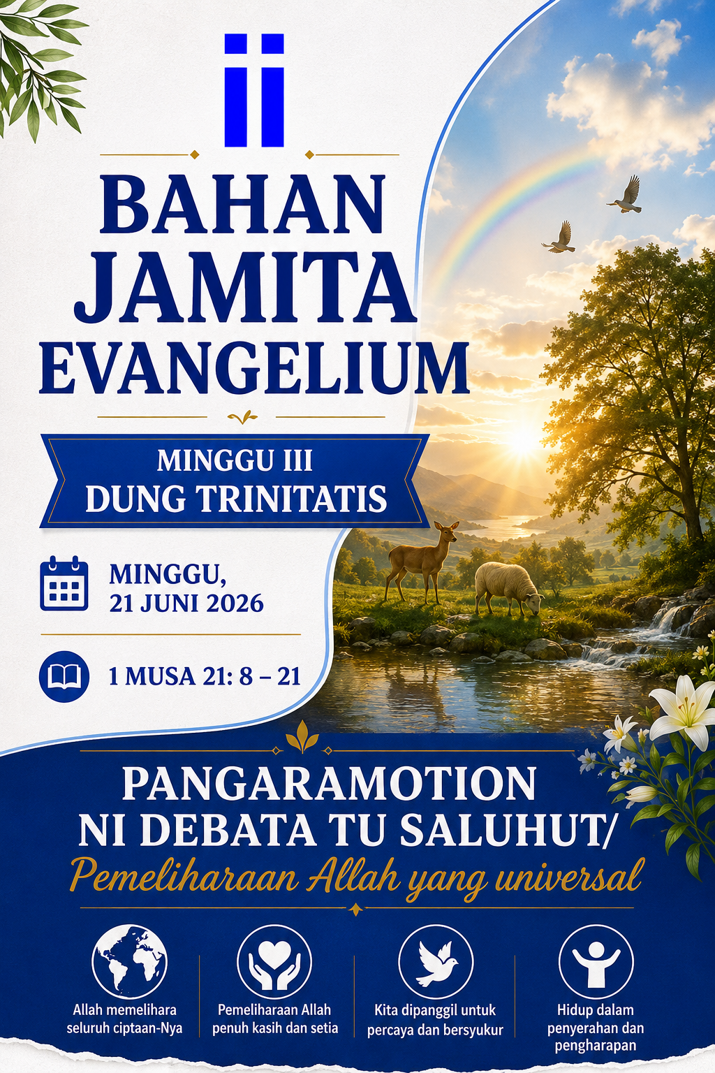 BAHAN JAMITA EVANGELIUM MINGGU III DUNG TRINITATIS MINGGU, 21 JUNI 2026
