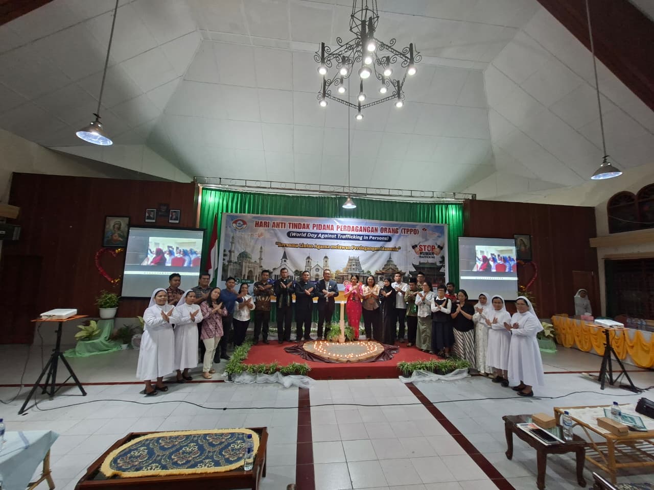 Doa Bersama Lintas Agama Warnai Peringatan Hari Anti TPPO di Pematangsiantar