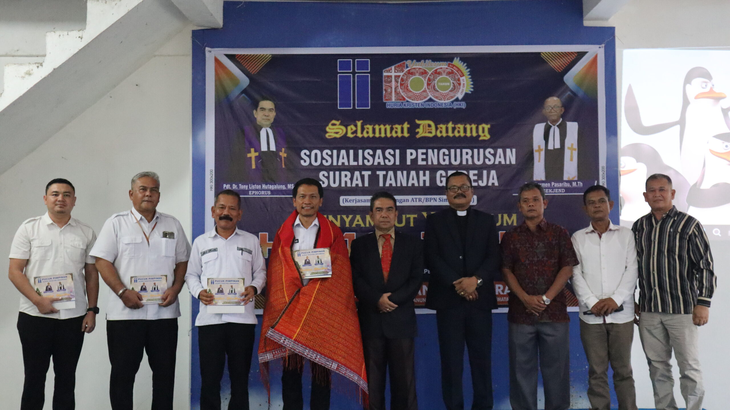 Sosialisasi Pengurusan Surat Tanah Gereja HKI: Ephorus HKI, LPBH-HKI dan ATR/BPN Simalungun